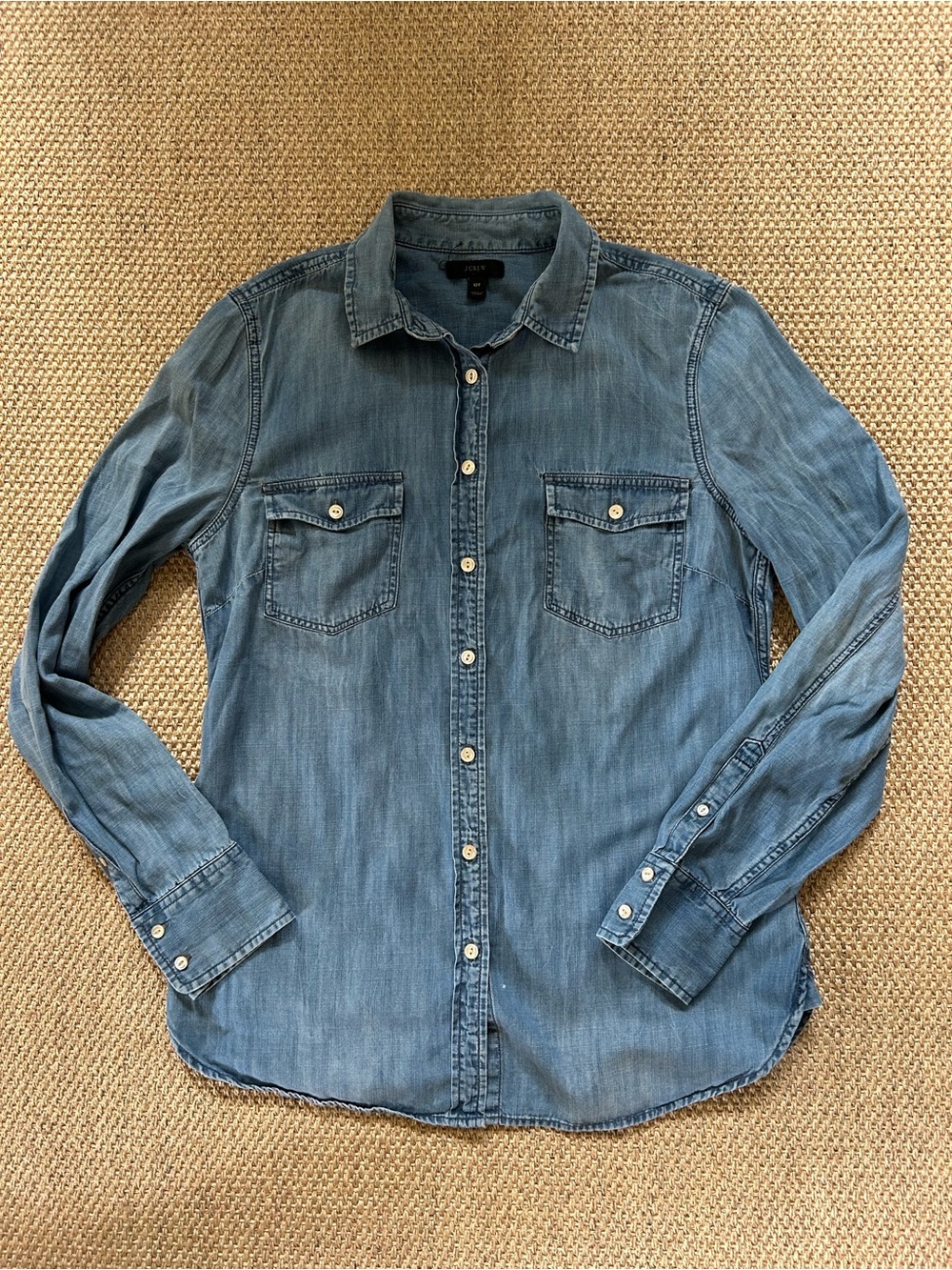 10 Tall J. Crew Denim Shirt